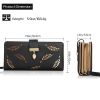 Women Wallet PU Leather Lady Long Purse Phone Clutch Case Credit Card Holder 11 Card Slots 1ID Window 5 Money Pouch