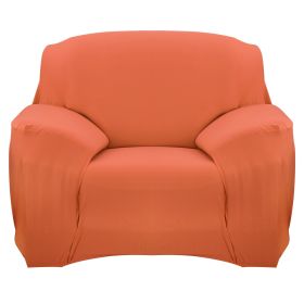 Sofa Cover Printed Stretch Sofa Furniture Cover Soft Sofa Slipcover Polyester Furniture Protector Cover (Option: SofaCover Orange1S)