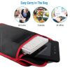 80 Keys Wired Keyboard Mini USB Connector Keyboard Portable Durable Keyboard w/ Carry Bag Tablet Stand for Android Window Tablet