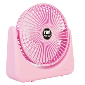 6.5in Desk Fan USB Powered 2 Speeds Table Cooling Fan Tilt Quiet Desktop Fan for Bedroom Office (Option: Fan Pink2Gear)