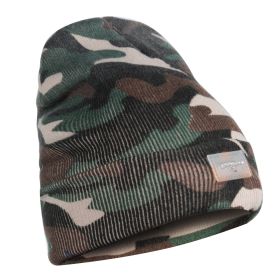 Unisex 5 LED Knitted Beanie Winter Warm Hat Camping Jogging Running Cap Headlamp (Option: LEDHeadlampBeanie Camouflage)