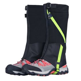 Leg Gaiters Waterproof Snow Boot Gaiters Snow Legging Shoe Gaiters Leg Cover for Walking Hunting Mountain Climbing Snowshoeing (Option: LegGaiters BlackKid)