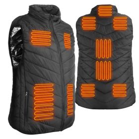 Heated Vest Electric USB Jacket Men Women Heating Coat Thermal Body Warmer Wear with 3 Temperature Levels (Option: HeatedVest XL)