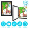 12.99x9.52in Kids Art Frame Front Opening Wooden Frame Artwork Display Storage Frame A4 Picture Frame Wall Display for Photo Art Projects Picture Chil