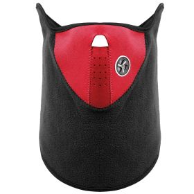 Half Face Mask Breathable Windproof Dustproof Neck Warmer for Bike Motorcycle Racing (Option: GiftNpolarFaceMask Red)