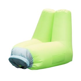 Inflatable Lounger Air Sofa Chair Couch w/ Portable Organizing Bag Waterproof Anti-Leaking for Backyard Lakeside Beach Traveling Camping Picnics (Option: InflatableAirSeatSmall Green)