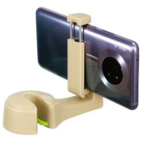 Car Hook Car Seat Back Hook Car Headrest Hook Hanger with Phone Mount Holder Lock Phone Bracket (Option: MagicHooks Beige)