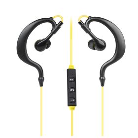 Wireless Headsets V4.1 Sport In-Ear Stereo Headphones Sweat-proof Neckband Earbuds w/Mic Deep Bass HiFi Earphones for Running Hiking Travel (Option: SweatproofBTEarbuds Yellow)