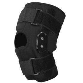 Sport Knee Brace Adjustable Open Patella Knee Support Compression Knee Wrap For Running Climbing Pain Relief Recovery of Injured Knee (Option: KneeBraceSleeve XL)