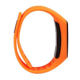 Fitness Tracker Activity Tracker Watch with Heart Rate Monitor IP67 Waterproof Smart Band Step Counter Calorie Counter Call & SMS Pedometer (Option: FitBand Orange)