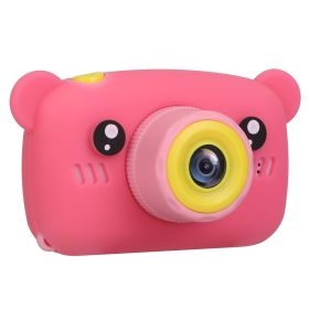 Kids Digital Camera Child Video Camera Children Camcorder Christmas Toy Birthday Gifts with 2.0in Screen 4X Digital Zoom 5 Games 32G MMC Card for 3-10 (Option: KidCamera Pink)