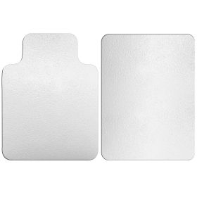36” x 48” Chair Desk Mat Floor Carpet PVC Protector Mat Home Office Hard Wood Floor Use (Option: OfficeMat TShape)