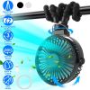 Portable Baby Stroller Fan Rechargeable Handheld Fan with Flexible Tripod Clip On Desktop Hanging Fan 3 Gear Speed 360° Tilt Head