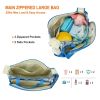 5PCS Baby Nappy Diaper Bags Set Mummy Diaper Shoulder Bags w/ Nappy Changing Pad Insulated Pockets Travel Tote Bags For Mom Dad