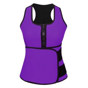 Waist Trainer For Women Body Shaper Waist Slimmer Clincher Trimmer for Weight Loss (Option: WaistTrainer PurpleM)