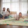 5.9x6.5FT Foldable Baby Play Mat Extra Large Waterproof Activity Playmat For Floor With Carrying Bag Reversible Foam Baby Mat For Babies Toddlers Infa