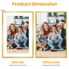 2 Packs 16x24in Picture Frames Wall Gallery Photo Frame Wall Mounted Poster Display Frame  for Horizontal Vertical Wall Mounted