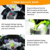 3 Wheel Motorcycle For Kids Aged 1-6 Battery Powered Ride On Toy Electric Tricycle w/Music Story Broadcasting Headlight Rear Light Forward Reverse