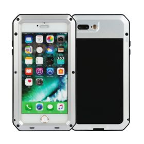 Rugged Shock-Resistant Hybrid Full Cover Case For iPhone 7 Plus (Option: CaseIP7PShockProofCase Silver)