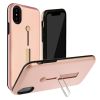 Finger Strap Phone Case for iPhone X Drop-protection Finger Ring Rugged Phone Case with Kickstand Dual Layer Case