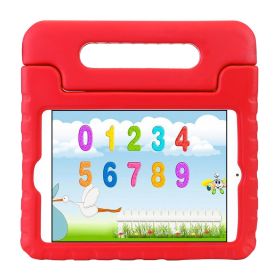 Protective Case Fit For iPad Mini 1 2 3 4 5 Shockproof Hard Kid Tablet PC Protection Cover W/ Foldable Handle (Option: TabletCover iPadMini  RED)