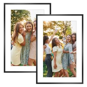 2 Packs 16x24in Picture Frames Wall Gallery Photo Frame Wall Mounted Poster Display Frame  for Horizontal Vertical Wall Mounted (Option: 2PcsPictureFrame Black)