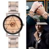Couples Quartz Watch Men Women Stainless Steel Wrist Watch Ultra-Thin Cutting Craft Luxury Fashion
