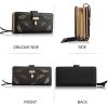 Women Wallet PU Leather Lady Long Purse Phone Clutch Case Credit Card Holder 11 Card Slots 1ID Window 5 Money Pouch
