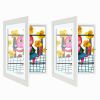 11.69x16.53in Kids Art Frame Front Opening Wooden Frame Artwork Display Storage Frame A3 Picture Frame Wall Display for Photo Art Projects Picture Chi