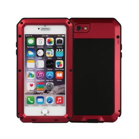 Rugged Shock-Resistant Hybrid Full Cover Case For iPhone 6s Plus (Option: CaseIP6SPShockProofCase Red)