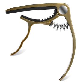 Universal Acoustic Guitar Capo 3 in 1 Zinc Alloy for Acoustic Electric Guitar Classical Acoustic Guitar Ukulele Guitar Tuning Accessories (Option: GuitarTriggerClamp Gold)