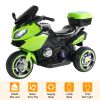 3 Wheel Motorcycle For Kids Aged 1-6 Battery Powered Ride On Toy Electric Tricycle w/Music Story Broadcasting Headlight Rear Light Forward Reverse