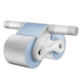 Automatic Rebound Abdominal Wheel Anti-slip AB Roller Wheel with Kneel Pad Phone Holder Home Gym Abdominal Exerciser for Men Women (Option: AbdominalWheel Grey)