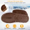 Women Ladies Snow Boots Waterproof Faux Suede Mid-Calf Boots Fur Warm Lining Shoes