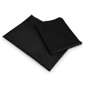Luxury Silky Satin King Pillowcase Set (Option: 2PcsKingPillowCase Black)