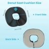 Donut Pillow Seat Cushion Memory Foam Donut Chair Cushions Ergonomic Seat Cushion Pad for Coccyx Prostate Sciatica Pelvic Floor Pressure Sores Office