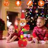 Kid Electric Dance Toy Christmas Elk Snowman Senior Penguin Plush Toy Interactive Sing Song Whirling Mimicking Recording Light up Toy