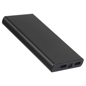 20000mAh Power Bank Portable External Battery Pack Phone Charger with Dual USB Output Ports Type C Micro USB Input (Option: PowerBank Black)