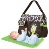 Baby Nappy Diaper Bags Mummy Diaper Duffel Shoulder Bags w/ Wipeable Diaper Changing Pad Transparent Bag Travel Tote Handbags For Overnights