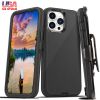 Shockproof Phone Case Anti-Shock All-Round Protection Phone Case Cover with Belt Clip Fit for iPhone 14/14Plus/14Pro/14Pro Max/13/13Pro/13Pro Max/12/1