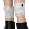 Women Winter Crochet Knit Leg Warmers