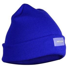 Unisex 5 LED Knitted Beanie Winter Warm Hat Camping Jogging Running Cap Headlamp (Option: LEDHeadlampBeanie Blue)