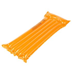 Inflatable Pool Float Raft Foldable Float Lounge Chair Swimming Pool Water Mat with Pillow Air Mat Mattress For Adults & Kids (Option: SurfAirMat Saffron)
