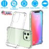Shockproof Clear Phone Case Soft TPU Transparent Phone Cover Anti-Shock Ultra-Thin Phone Case Cover Fit for iPhone 14/14Plus/14Pro/14Pro Max/13/13Pro/
