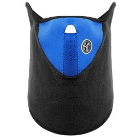 Half Face Mask Breathable Windproof Dustproof Neck Warmer for Bike Motorcycle Racing (Option: GiftNpolarFaceMask Blue)