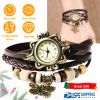 Vintage Women\'s Watch Bohemian Handmade Leather Watch Quartz Wrist Watch Fashion