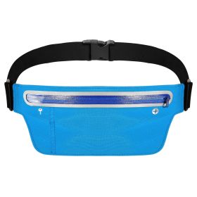 Unisex Sport Waist Pack Running Belt Bag Pouch Adjustable Bounce Free Sweat-Proof Lightweight Slim (Option: WaistBeltBag Blue)