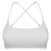 Women Cross Back Sport Bras Padded Strappy Crop Open Back Low Impact Bras Sexy Fitness Tank Tops with Removable Pads Thin Straps for Gym Yoga Workout