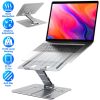 Laptop Stand Riser Stepless Angle Adjustable Ergonomic Notebook Holder Heat Dissipation Notebook Elevator for Laptop Tablet Drawing Board up to 15.6in