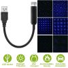 Car Star Projector Night Light Auto Roof Lights Romantic Flexible USB Night Lamp Fit All Cars Ceiling Decoration Light Interior Ambient Atmosphere Lig